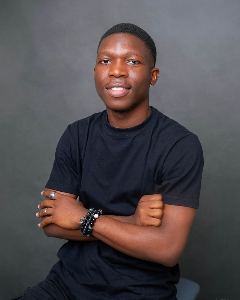 David Onifade smiling with his teeth out